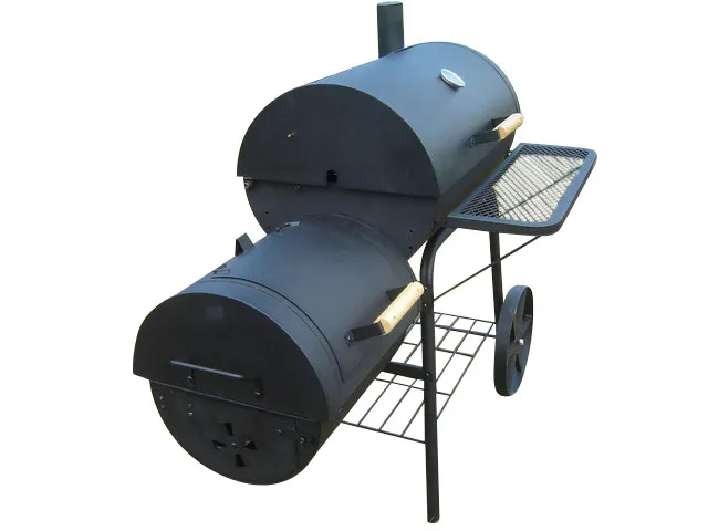 Barbecue fumoir en baril de 30 po avec roues