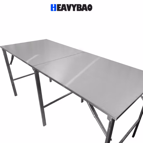 Mobilier de restaurant industriel Table de travail et de préparation en acier inoxydable Établi de cuisine Équipement de restauration commerciale
